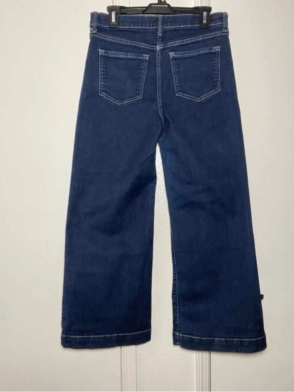 Sneak Peak Vintage Wash Wide Leg Stretchy Jeans